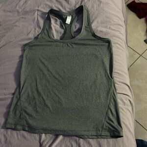 Grey workout tank top